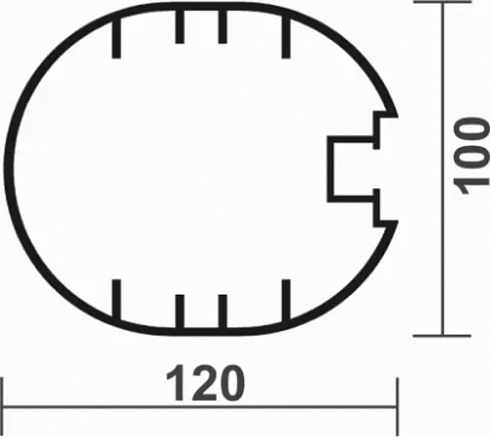 Футбольные ворота 5х2 юношеские SPORTWERK SPW-AG-500-1P